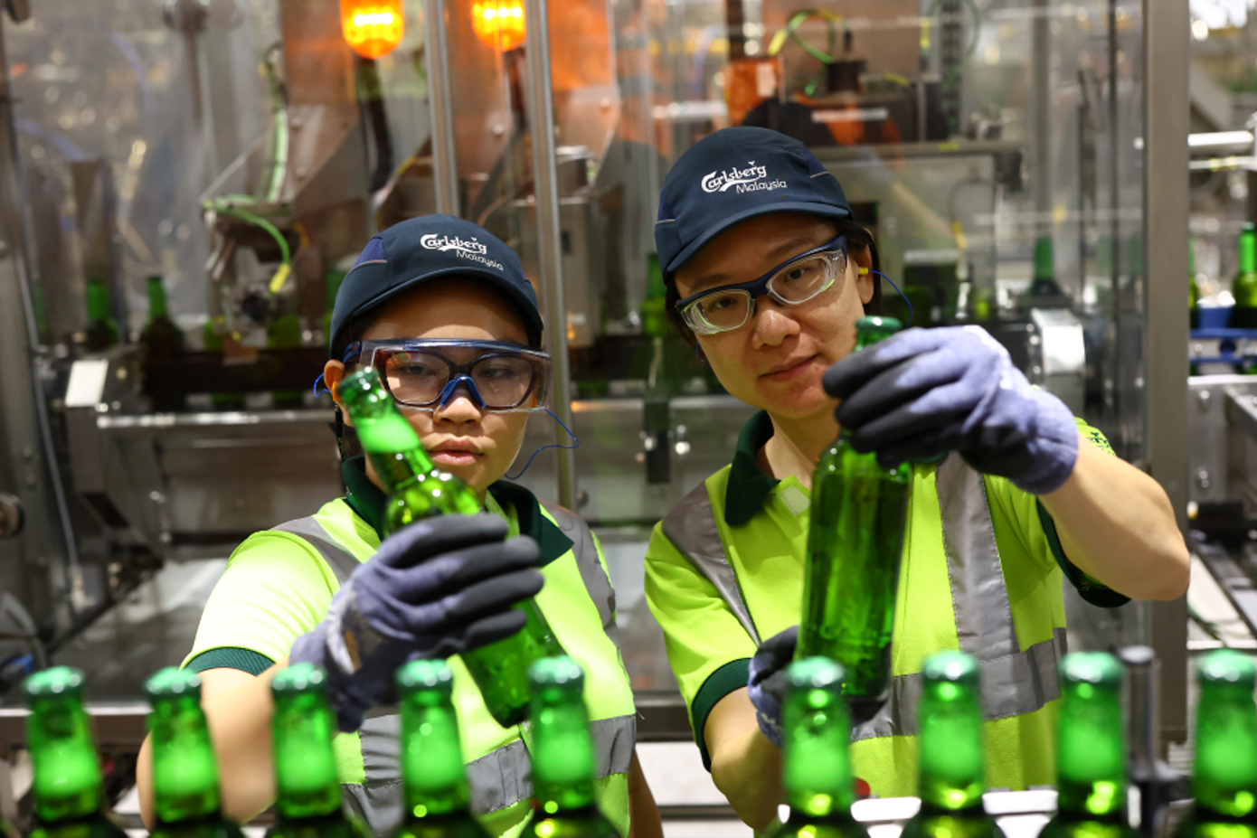 Visual inspection conducted on the production line.